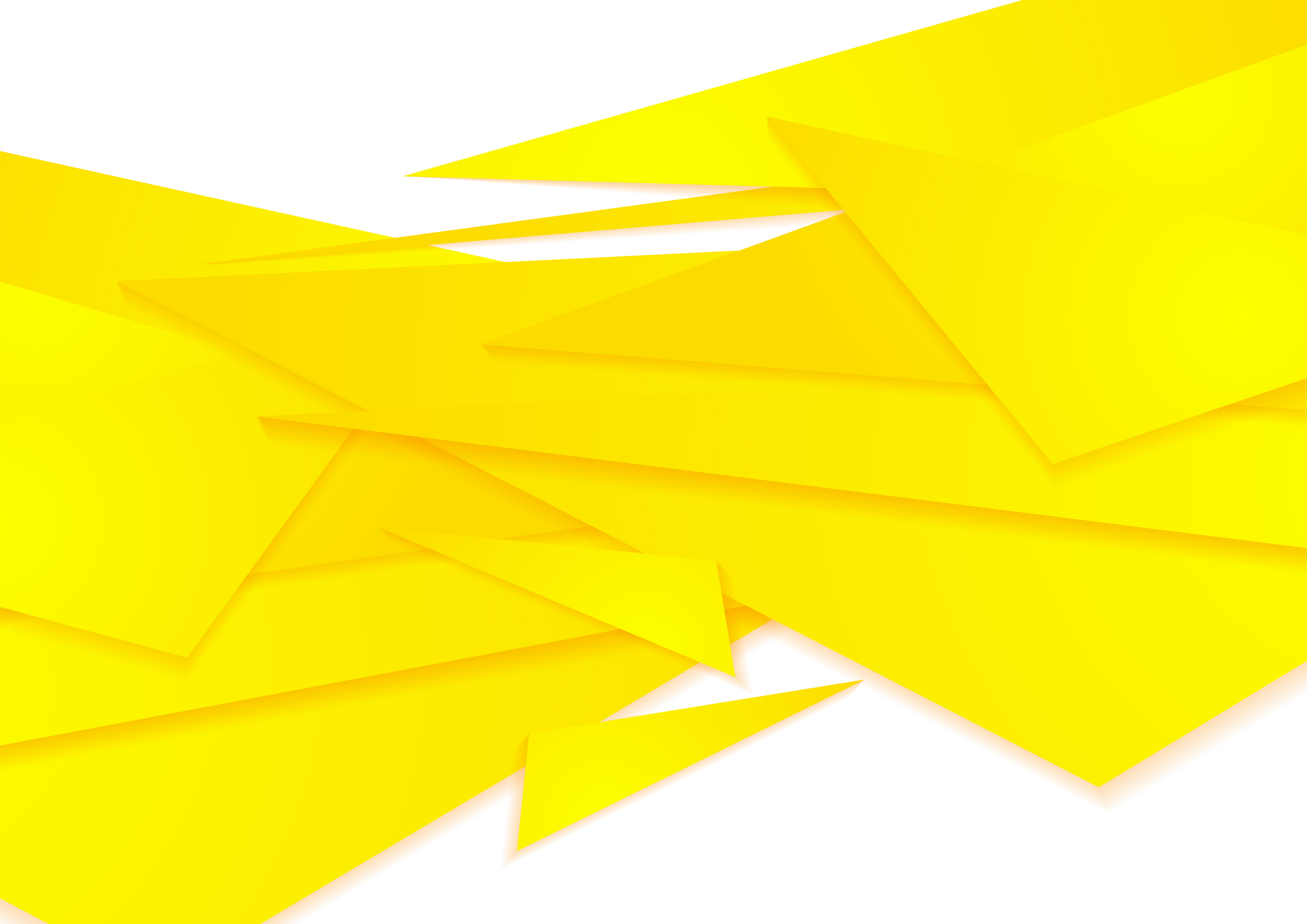 Bright yellow geometric polygonal background